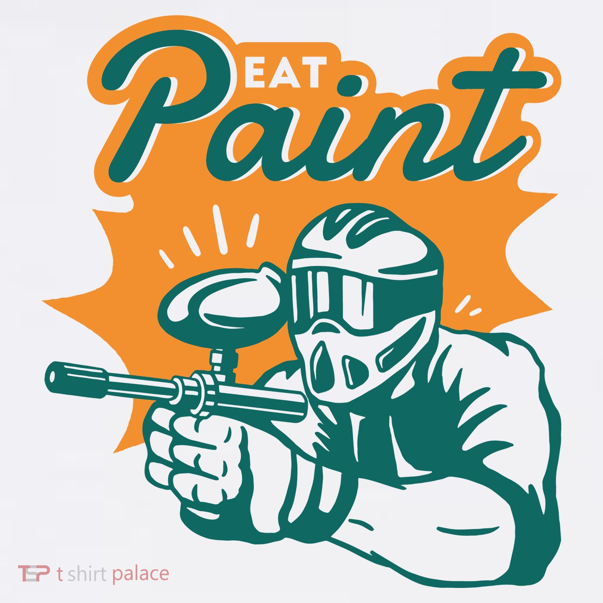 Eat Paint Funny Paintball Long Sleeve Shirt