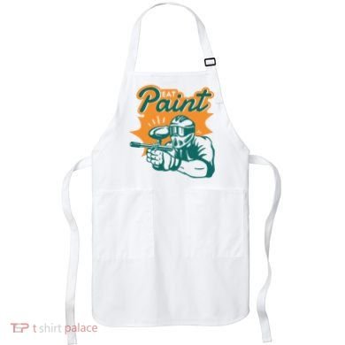 Eat Paint Funny Paintball Apron