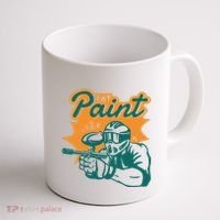 Eat Paint Funny Paintball Coffee Mug thumb 1