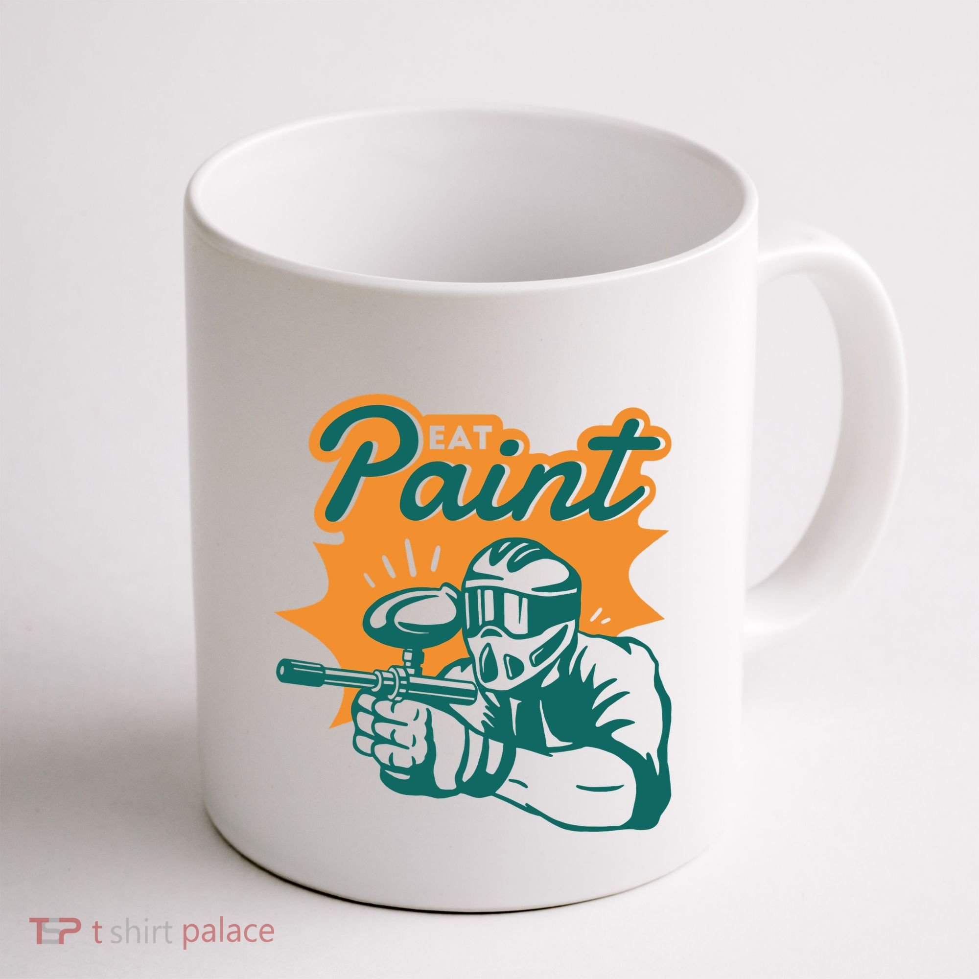 Eat Paint Funny Paintball Coffee Mug
