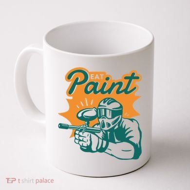 Eat Paint Funny Paintball Coffee Mug