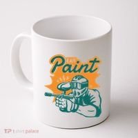 Eat Paint Funny Paintball Coffee Mug thumb 0