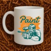 Eat Paint Funny Paintball Coffee Mug thumb 2