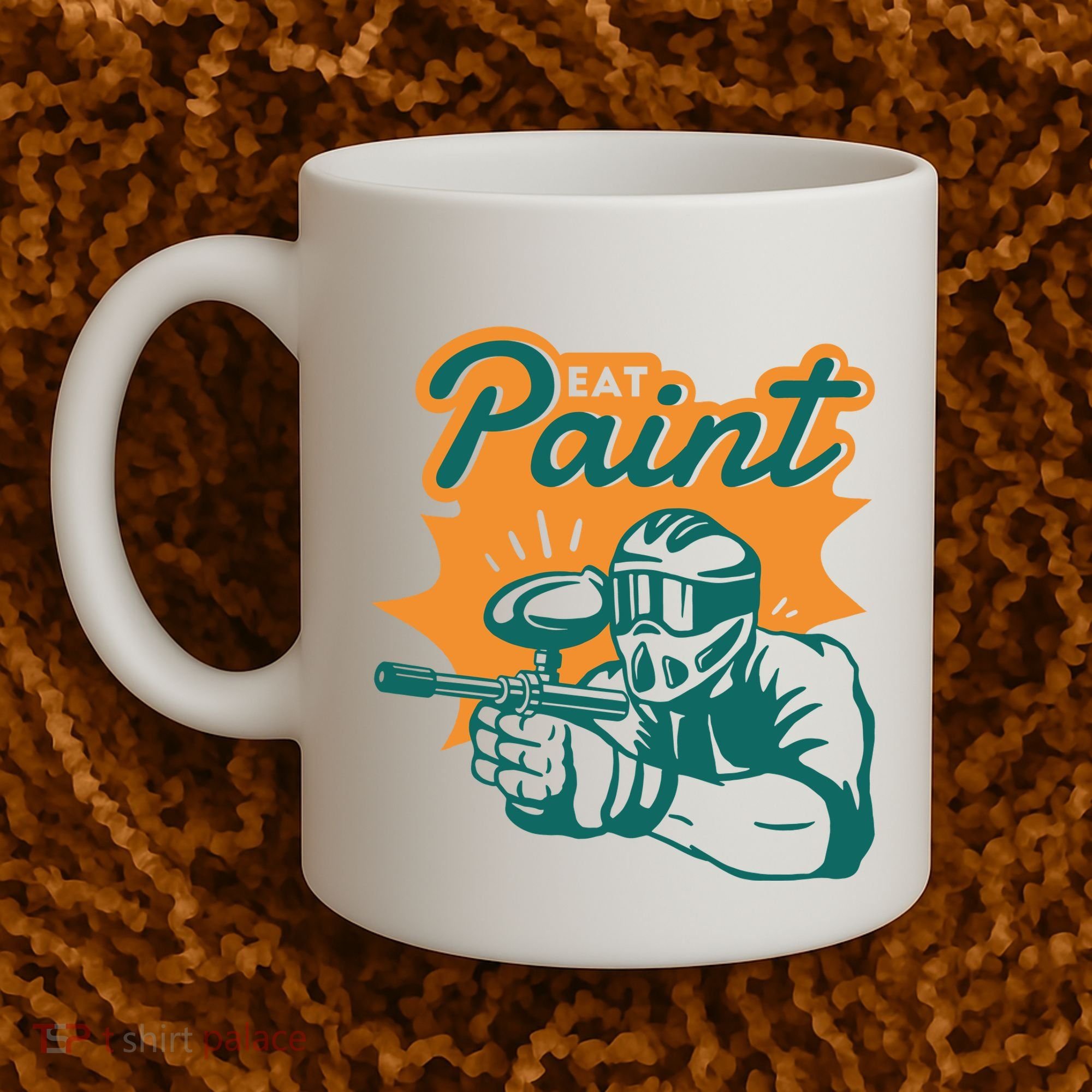 Eat Paint Funny Paintball Coffee Mug
