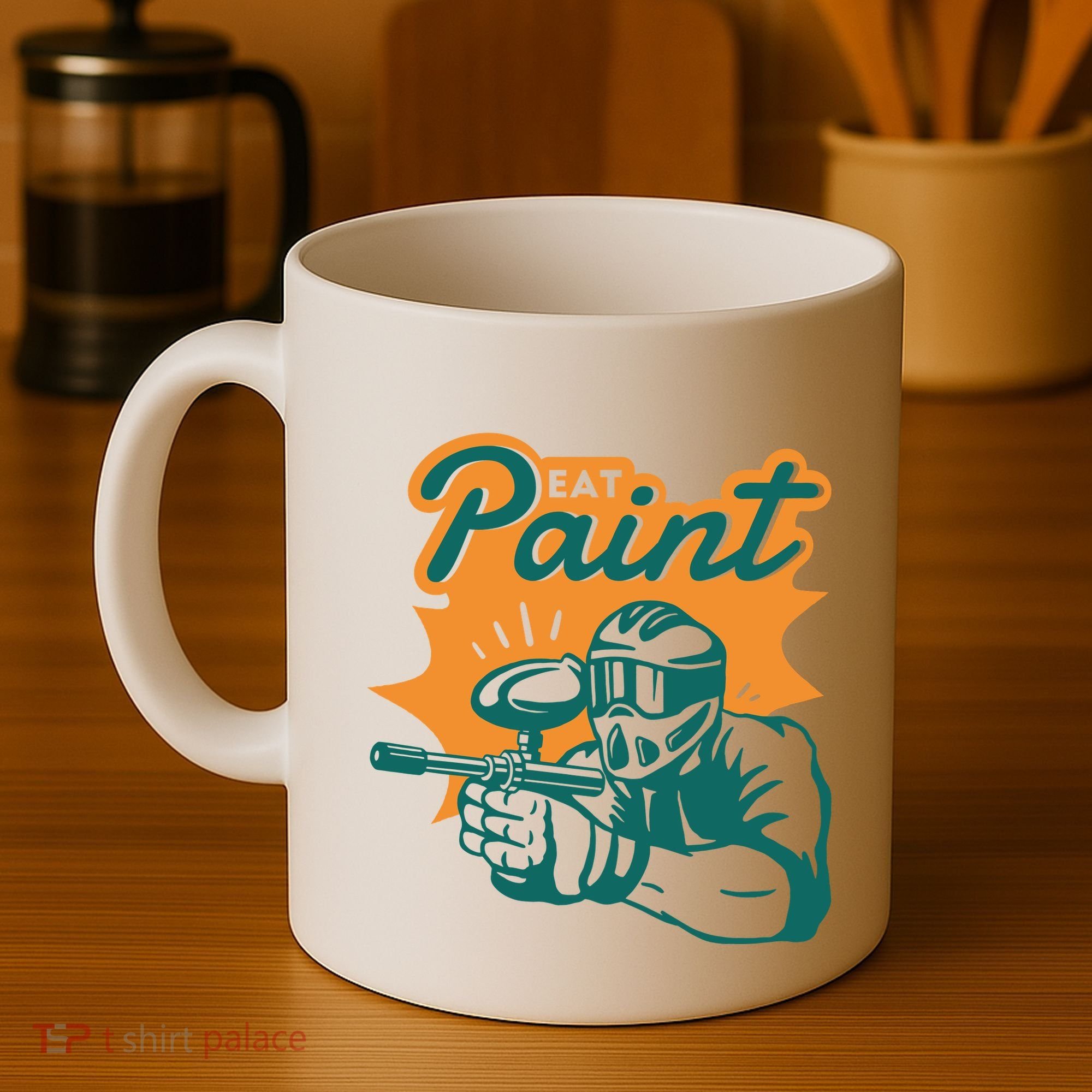 Eat Paint Funny Paintball Coffee Mug