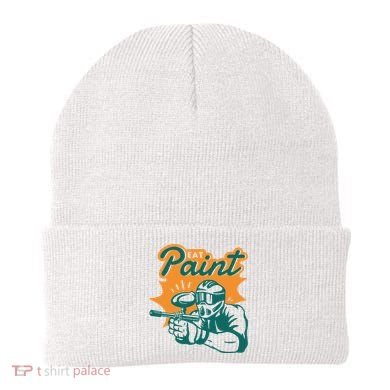 Eat Paint Funny Paintball Beanie