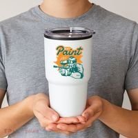 Eat Paint Funny Paintball Tumbler thumb 2