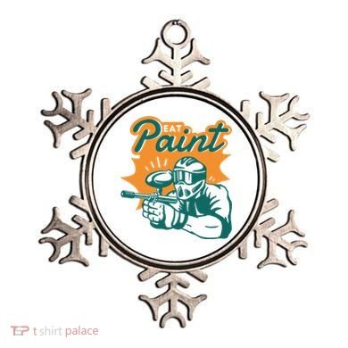 Eat Paint Funny Paintball Ornament