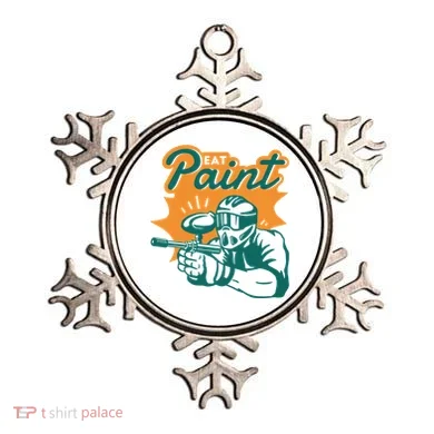 Eat Paint Funny Paintball Ornament