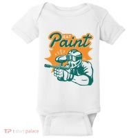 Eat Paint Funny Paintball Baby Bodysuit thumb 0