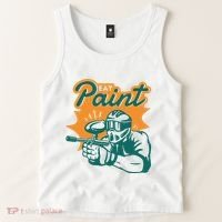 Eat Paint Funny Paintball Tank Top thumb 2