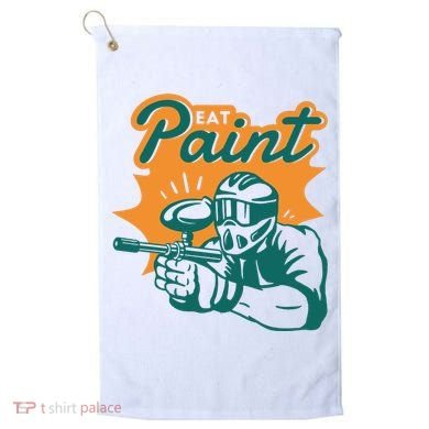 Eat Paint Funny Paintball Golf Towel