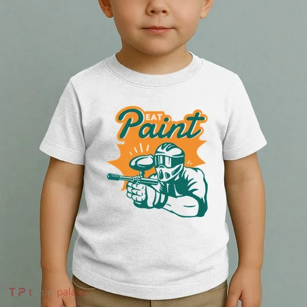 Eat Paint Funny Paintball Toddler T-Shirt