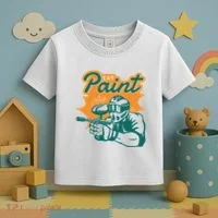 Eat Paint Funny Paintball Toddler T-Shirt thumb 3