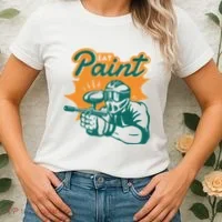 Eat Paint Funny Paintball Women's T-Shirt thumb 2