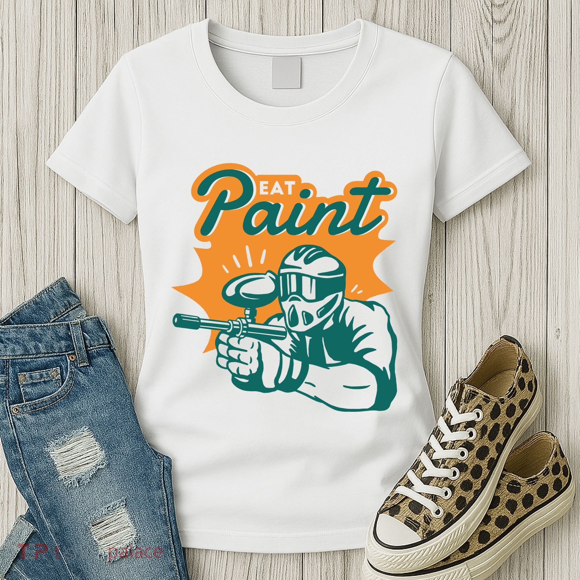 Eat Paint Funny Paintball Women's T-Shirt