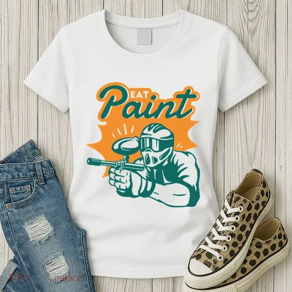 Eat Paint Funny Paintball Women's T-Shirt