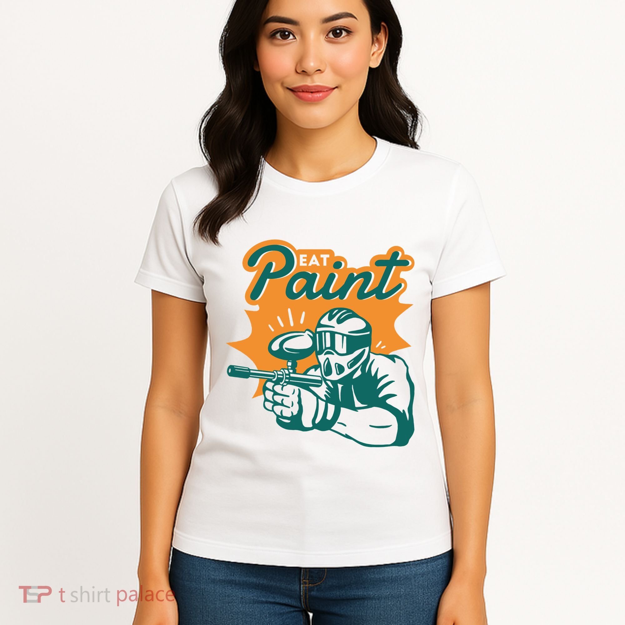 Eat Paint Funny Paintball Women's T-Shirt