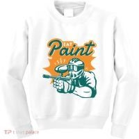 Eat Paint Funny Paintball Kids Sweatshirt thumb 0