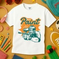 Eat Paint Funny Paintball Kids T-Shirt thumb 3