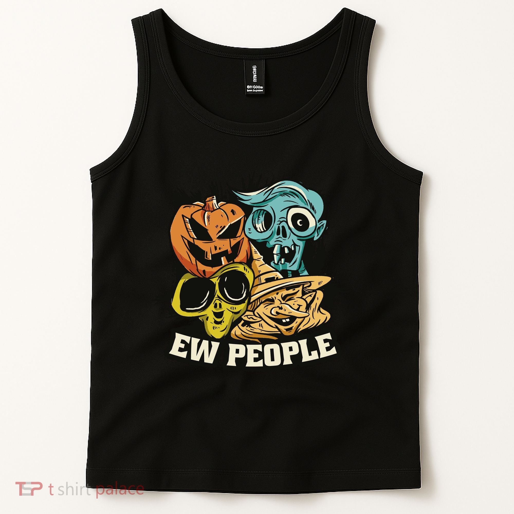 Ew People Halloween Tank Top