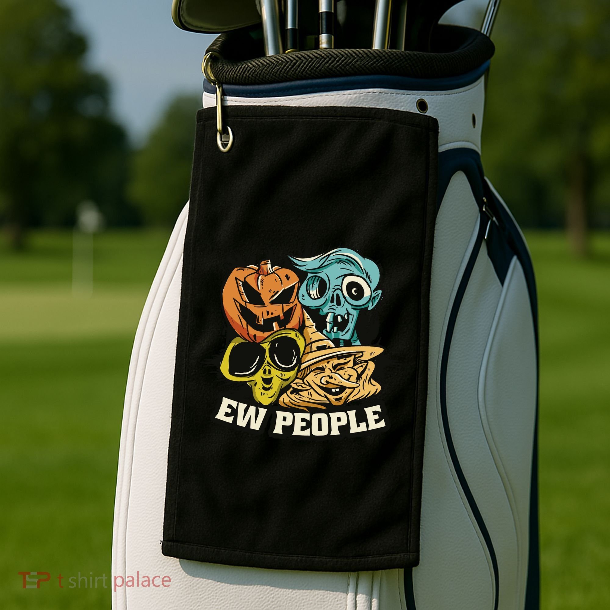Ew People Halloween Golf Towel