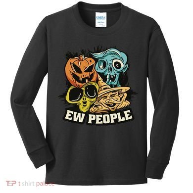 Ew People Halloween Kids Long Sleeve Shirt