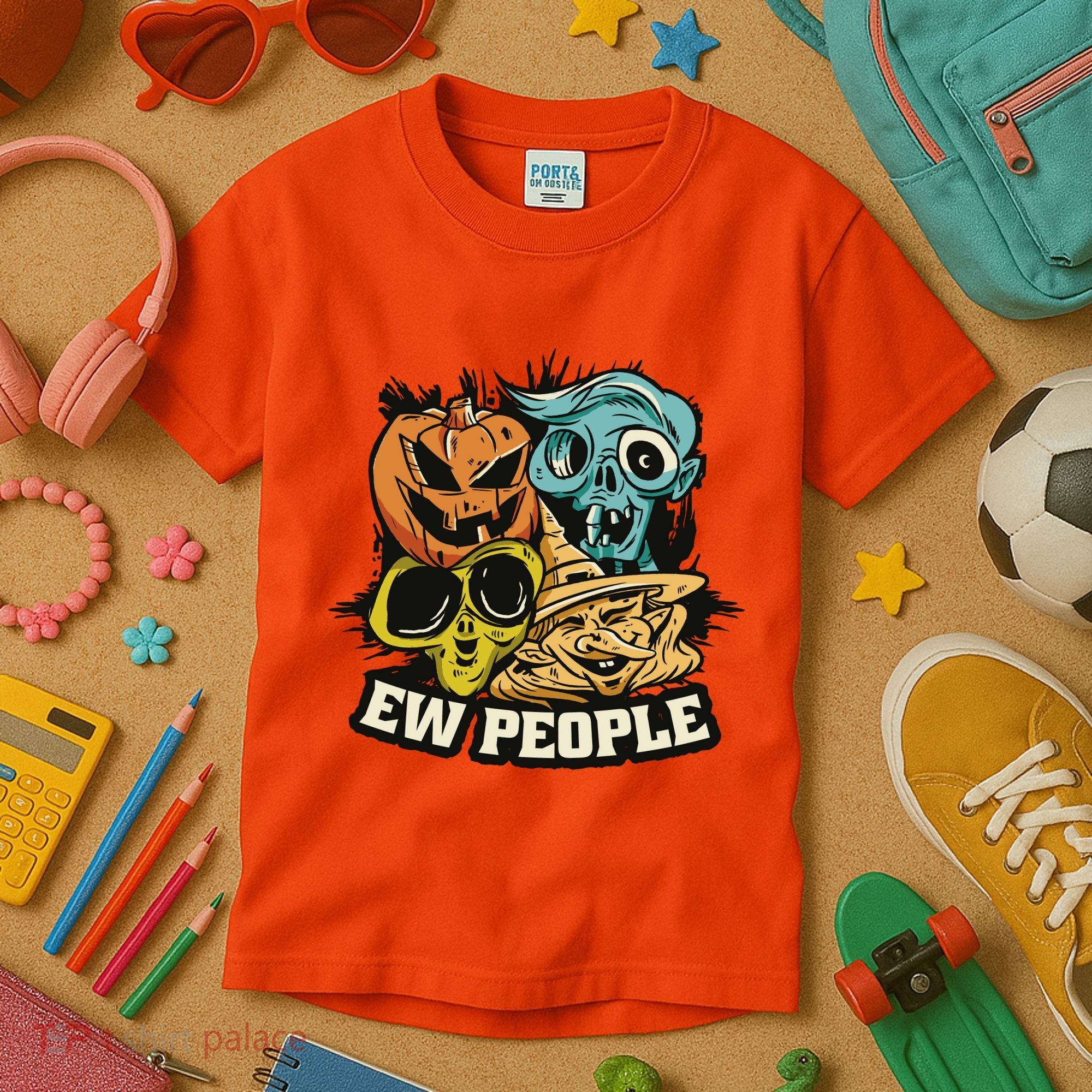 Ew People Halloween Kids T-Shirt
