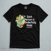 Each Person Is Wonderfully Made Christian Autism T-Shirt thumb 5