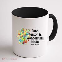 Each Person Is Wonderfully Made Christian Autism Coffee Mug thumb 1