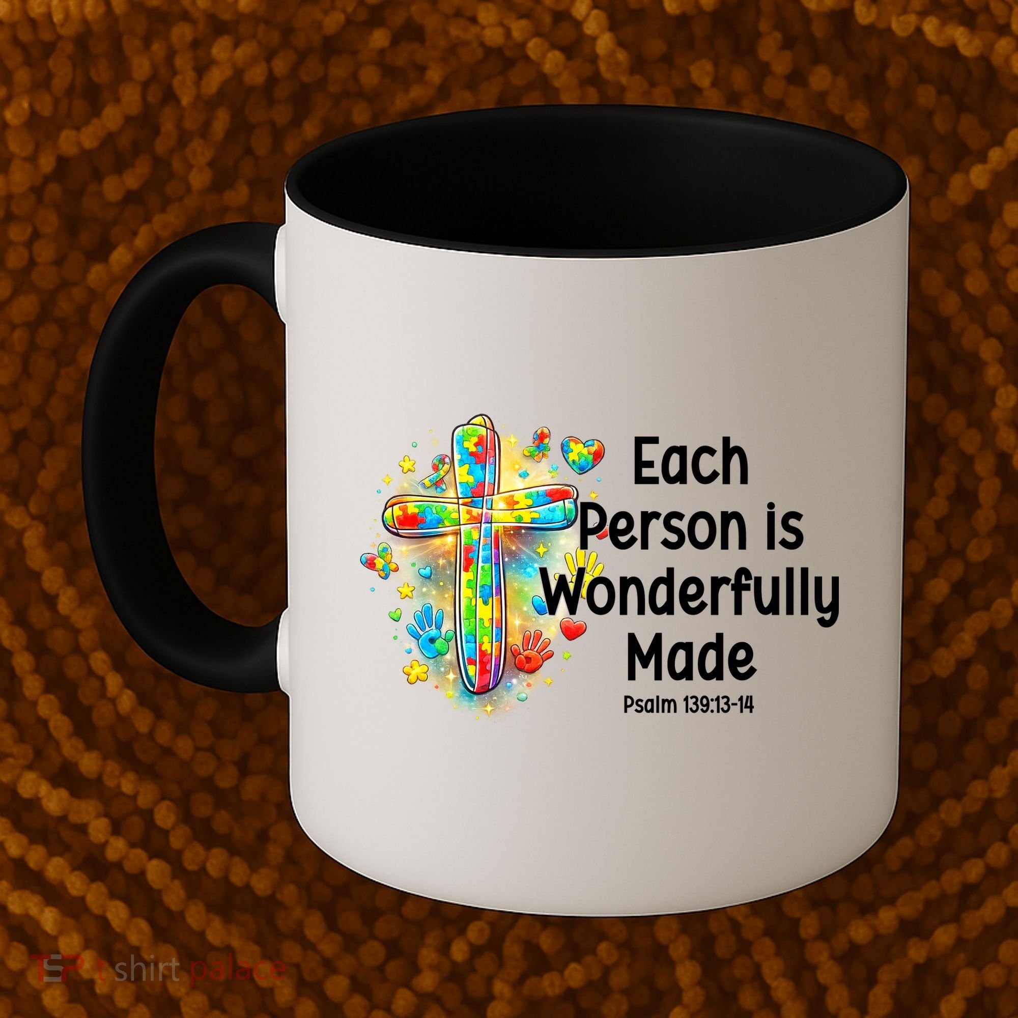 Each Person Is Wonderfully Made Christian Autism Coffee Mug