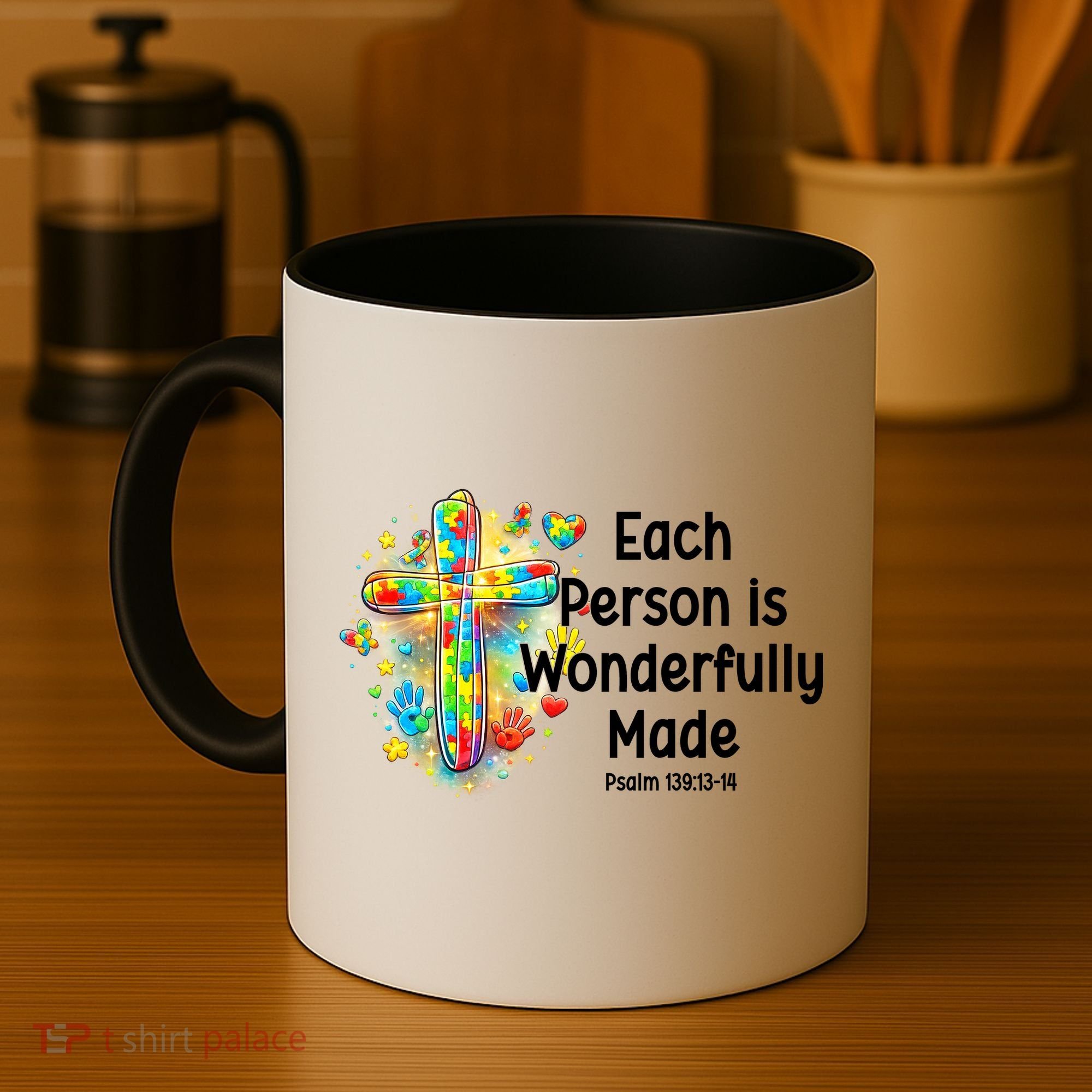 Each Person Is Wonderfully Made Christian Autism Coffee Mug