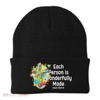 Each Person Is Wonderfully Made Christian Autism Beanie thumb 0