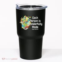 Each Person Is Wonderfully Made Christian Autism Tumbler thumb 0