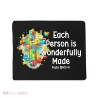 Each Person Is Wonderfully Made Christian Autism Mousepad thumb 0