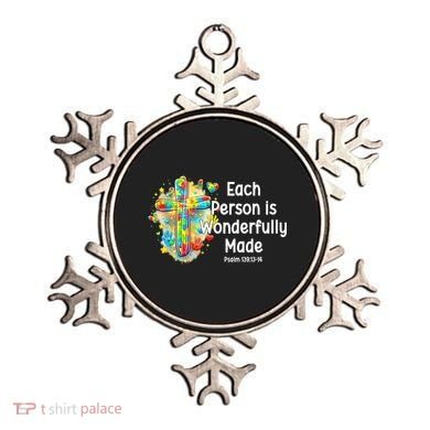 Each Person Is Wonderfully Made Christian Autism Ornament