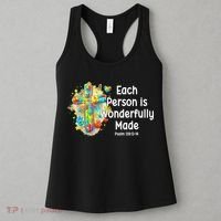 Each Person Is Wonderfully Made Christian Autism Women's Tank Top thumb 3