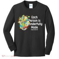 Each Person Is Wonderfully Made Christian Autism Kids Long Sleeve Shirt thumb 0