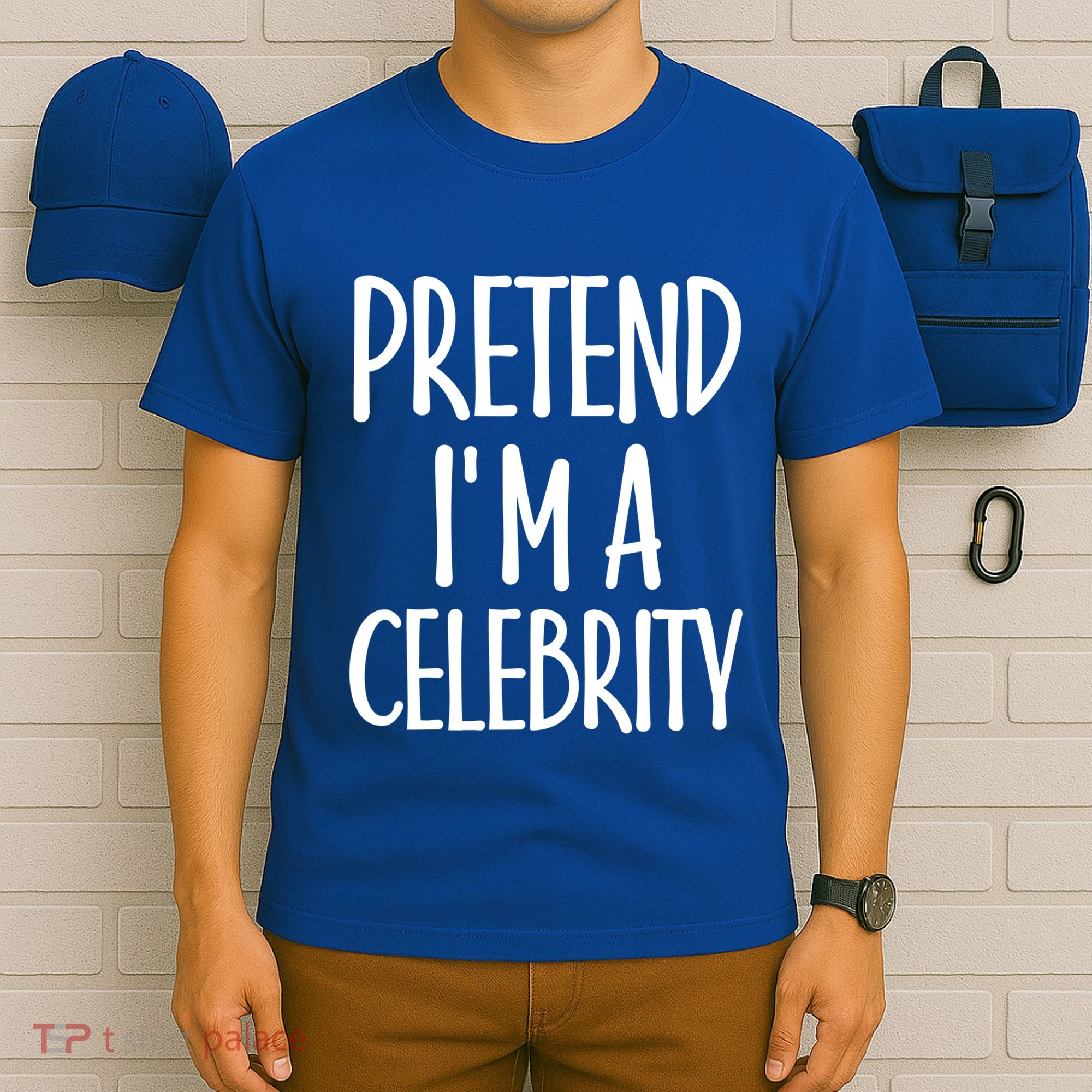 Easy Pretend I'm Celebrity Costume For Famous Halloween Cute Gift T-Shirt
