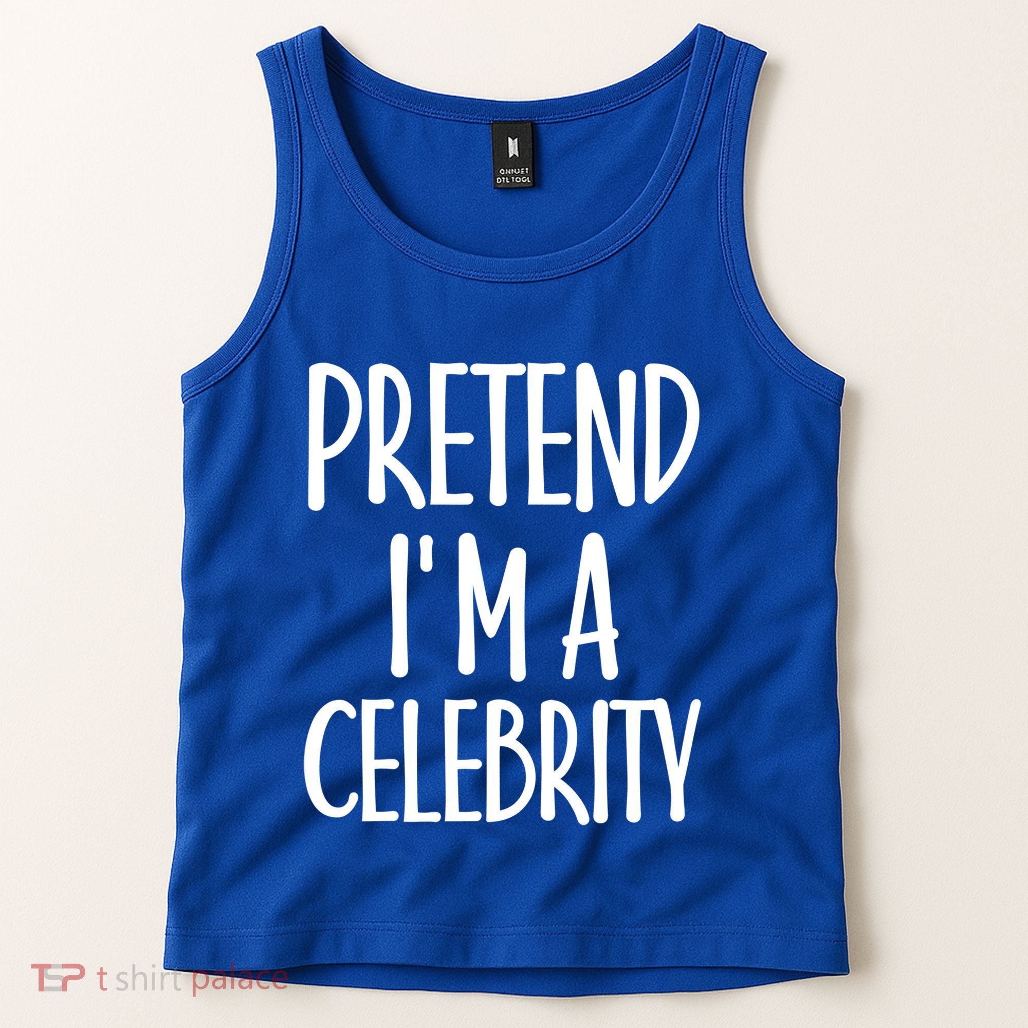 Easy Pretend I'm Celebrity Costume For Famous Halloween Cute Gift Tank Top