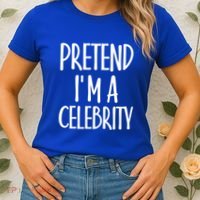 Easy Pretend I'm Celebrity Costume For Famous Halloween Cute Gift Women's T-Shirt thumb 2