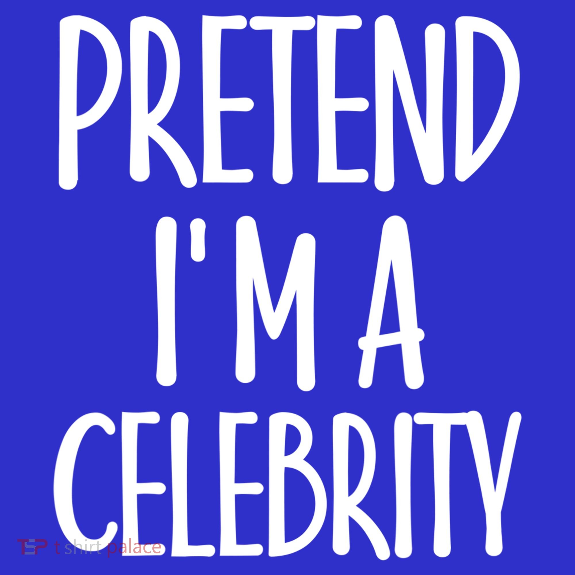 Easy Pretend I'm Celebrity Costume For Famous Halloween Cute Gift Women's T-Shirt