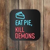 Eat Pie Kill Demons Supernatural Coaster thumb 0