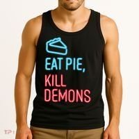 Eat Pie Kill Demons Supernatural Tank Top thumb 3