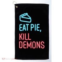 Eat Pie Kill Demons Supernatural Golf Towel thumb 0