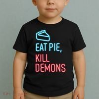 Eat Pie Kill Demons Supernatural Toddler T-Shirt thumb 2