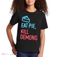 Eat Pie Kill Demons Supernatural Kids T-Shirt thumb 2