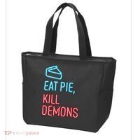 Eat Pie Kill Demons Supernatural Tote Bag thumb 3