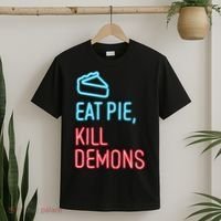 Eat Pie Kill Demons Supernatural T-Shirt thumb 2