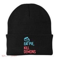 Eat Pie Kill Demons Supernatural Beanie thumb 0